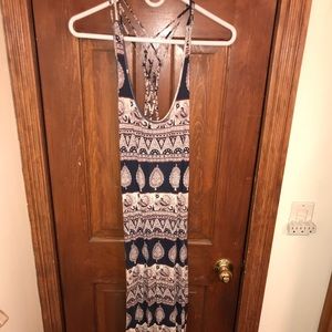 Maxi dress with double slit